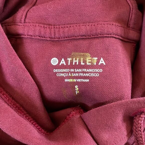 ATHLETA Sundown Sweatshirt Tank, Berry, Size Small - Picture 6 of 8